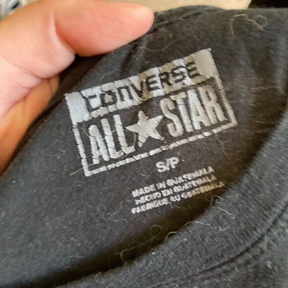 Bundle Two Womens Black and White Patriotic Converse Skull Tshirts - Picture 3 of 4